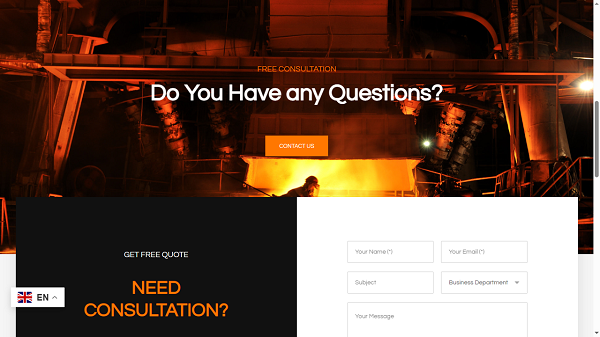 نمونه کار طراحی سایت کاراکال وب وب سایت بازرگانی پترو آیرون ساخت شرکت کاراکال وب