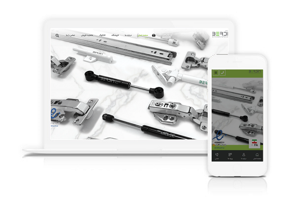 وب سایت فروشگاهی بردین ساخت شرکت کاراکال وب طراحی سایت در یزد